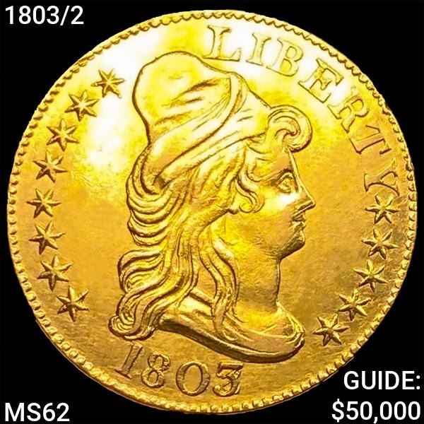 1803/2 $5 Gold Half Eagle UNCIRCULATED