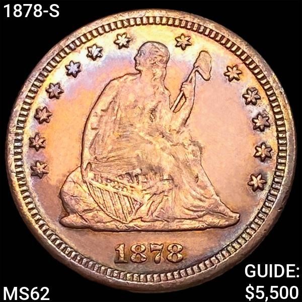 1878-S Seated Liberty Quarter UNCIRCULATED