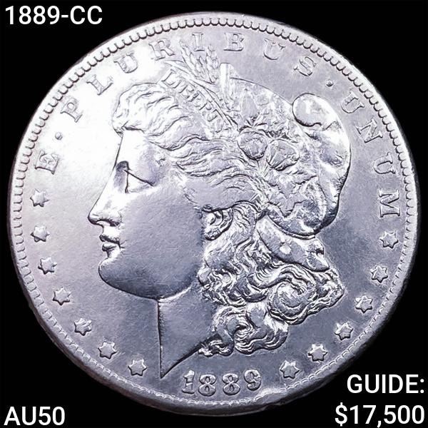 1889-CC Morgan Silver Dollar CLOSELY UNCIRCULATED