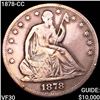 Image 1 : 1878-CC Seated Liberty Half Dollar LIGHTLY CIRCULATED