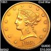 1861 Civil War $10 Gold Eagle UNCIRCULATED