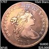 1797 10x6 Stars Draped Bust Dollar NEARLY UNCIRCULATED