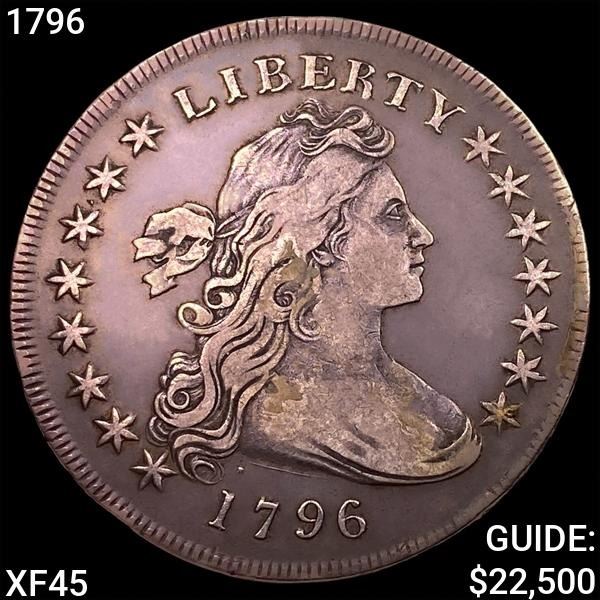 1796 Draped Bust Dollar NEARLY UNCIRCULATED