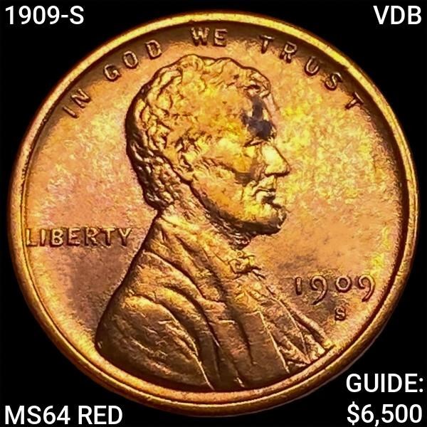 1909-S VDB Wheat Cent CHOICE BU RD