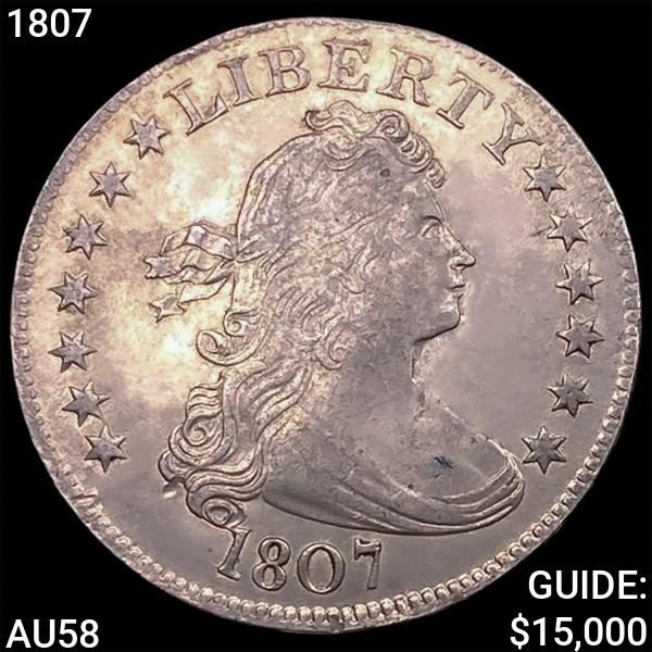 1807 Draped Bust Quarter CHOICE AU