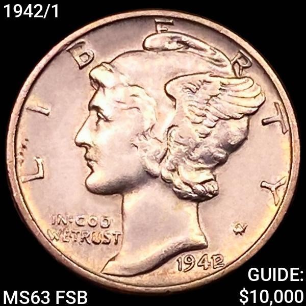 1942/1 Mercury Dime CHOICE BU FSB