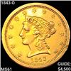 Image 1 : 1843-O $2.50 Gold Quarter Eagle UNCIRCULATED