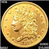 Image 1 : 1836 $5 Gold Half Eagle UNCIRCULATED