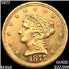 Image 1 : 1877 $2.50 Gold Quarter Eagle CHOICE BU
