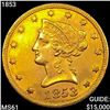 Image 1 : 1853 $10 Gold Eagle UNCIRCULATED