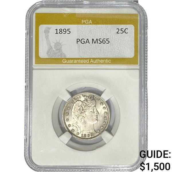 1895 Barber Quarter PGA MS65