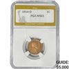 Image 1 : 1914-D Wheat Cent PGA MS61