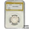 Image 1 : 1853 Seated Liberty Quarter PGA MS62