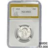 Image 1 : 1925 Standing Liberty Quarter PGA MS65