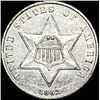 Image 1 : 1862 Silver Three-Cent Piece UNCIRCULATED