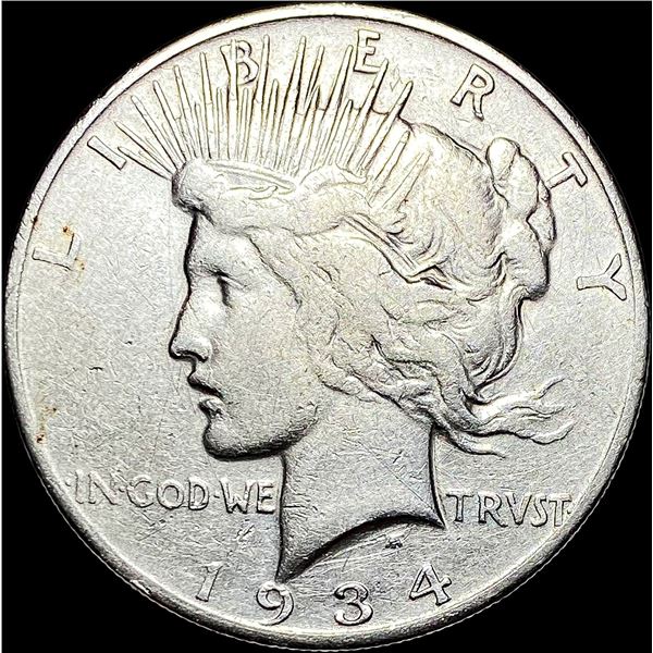 1934-S Peace Silver Dollar LIGHTLY CIRCULATED