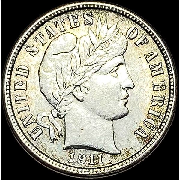1911 Silver Barber Dime CLOSELY UNCIRCULATED