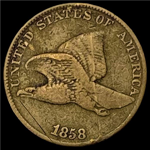 1858 Copper-Nickel Flying Eagle Cent HIGH GRADE