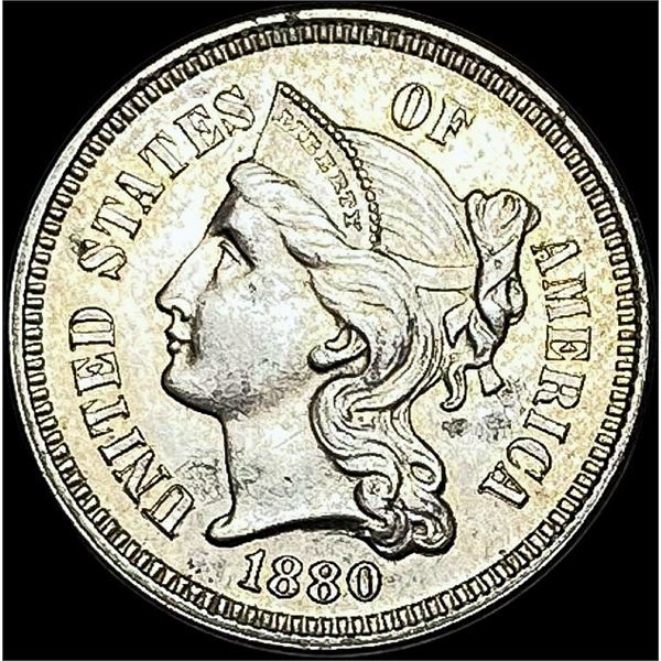 1880 Nickel Three-Cent Piece UNCIRCULATED