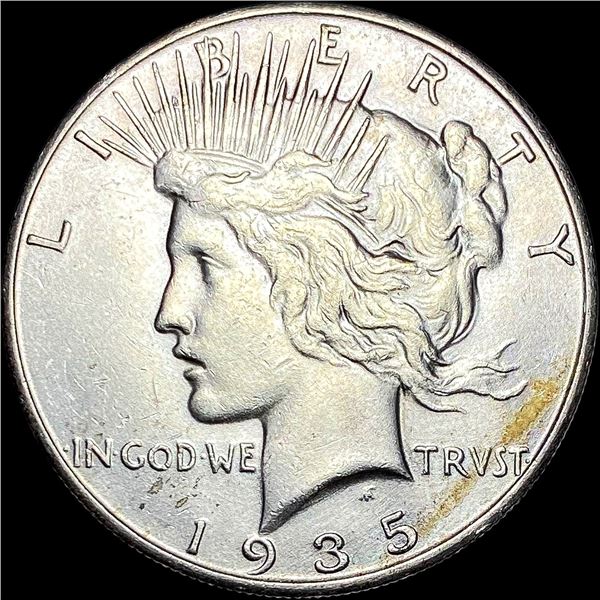 1935-S Silver Peace Dollar CLOSELY UNCIRCULATED