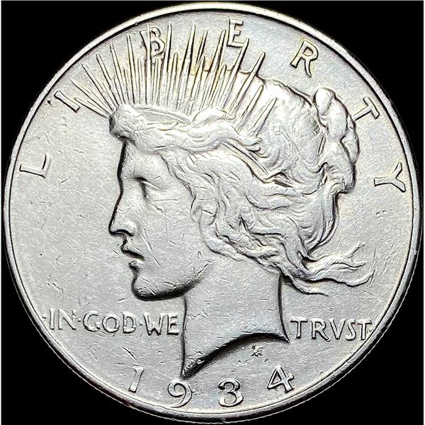1934-D Silver Peace Dollar CLOSELY UNCIRCULATED