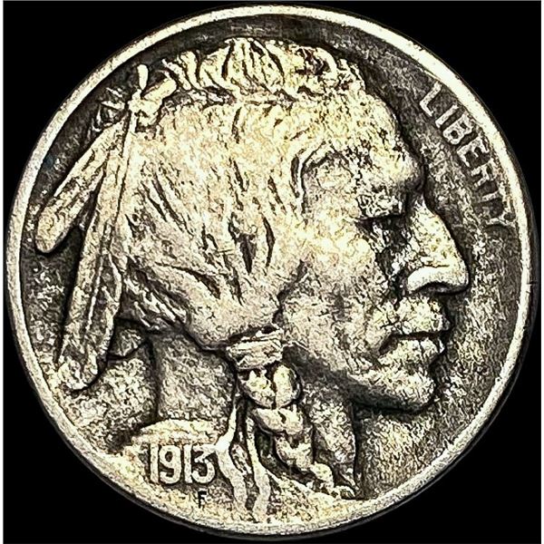 1913-D Type 1 Buffalo Nickel LIGHTLY CIRCULATED