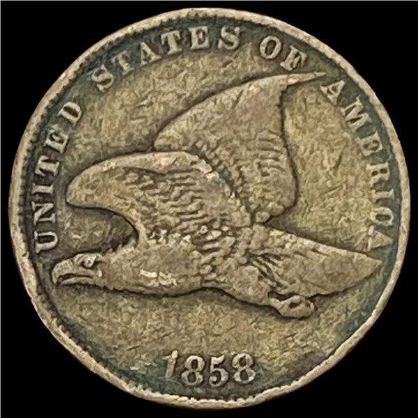 1858 Copper-Nickel Flying Eagle Cent LIGHTLY CIRCULATED