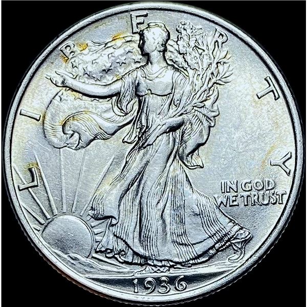 1936 Silver Walking Liberty Half Dollar GEM BU