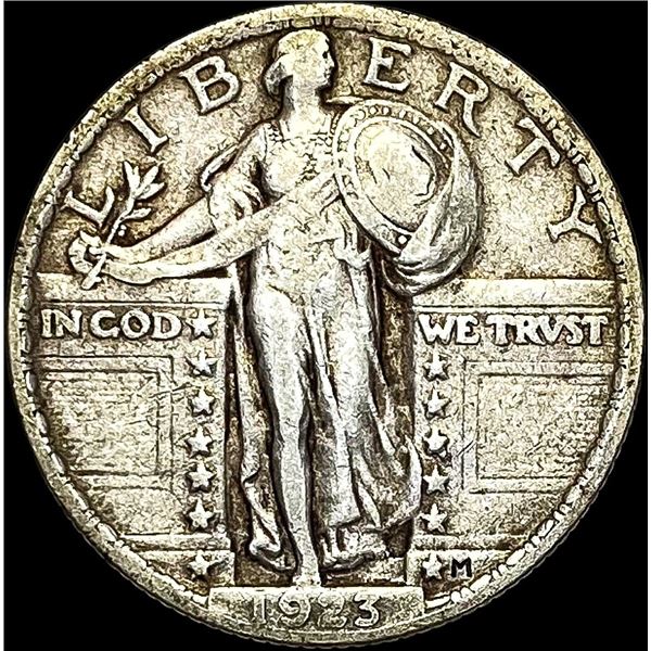 1923 Silver Standing Liberty Quarter LIGHTLY CIRCULATED