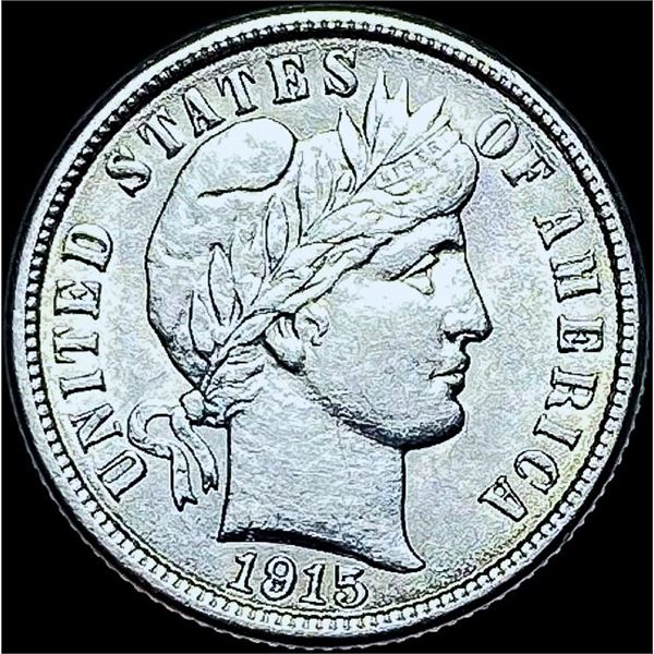 1915 Silver Barber Dime GEM BU