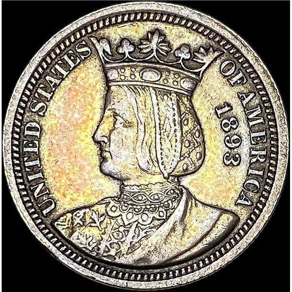 1893 Isabella Columbian Quarter LIGHTLY CIRCULATED