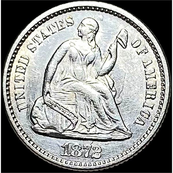 1872 Seated Liberty Half Dime UNCIRCULATED