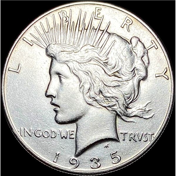 1935 Silver Peace Dollar CLOSELY UNCIRCULATED