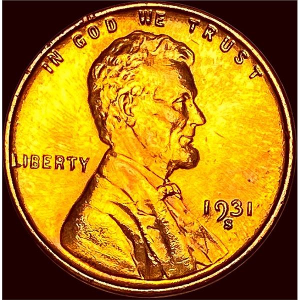 1931-S Lincoln Wheat Cent GEM BU