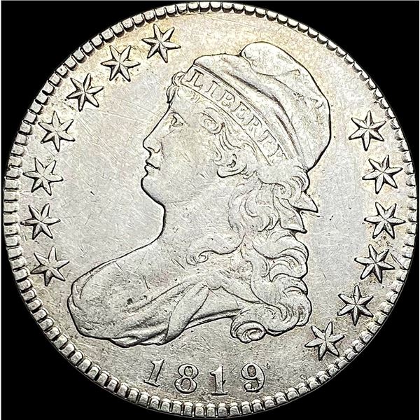 1819 Capped Bust Half Dollar NEARLY UNCIRCULATED