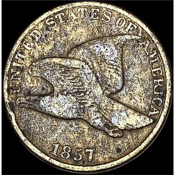 1857 Copper-Nickel Flying Eagle Cent LIGHTLY CIRCULATED