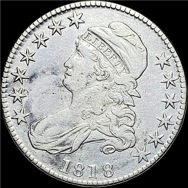 1818 Capped Bust Half Dollar CLOSELY UNCIRCULATED
