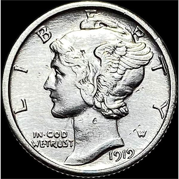 1919-S Silver Mercury Dime CLOSELY UNCIRCULATED