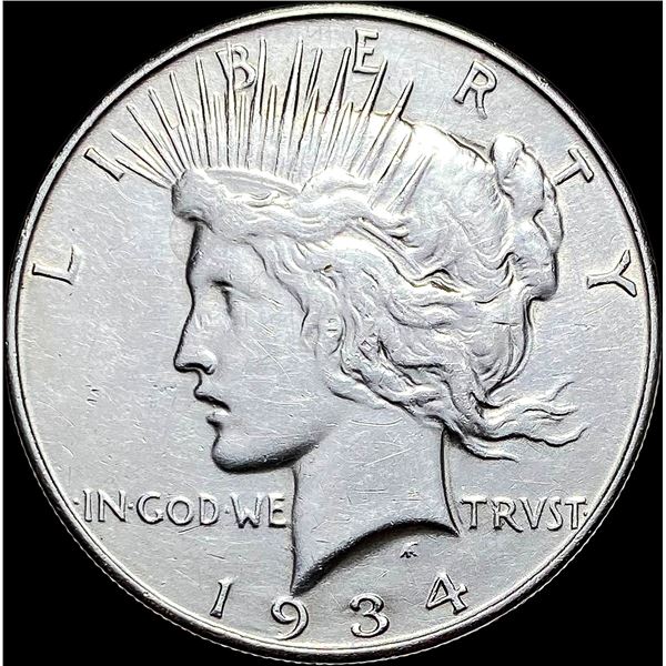 1934-D Silver Peace Dollar CLOSELY UNCIRCULATED