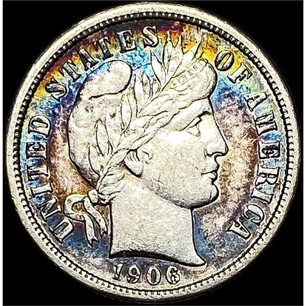 1906-S Silver Barber Dime CLOSELY UNCIRCULATED
