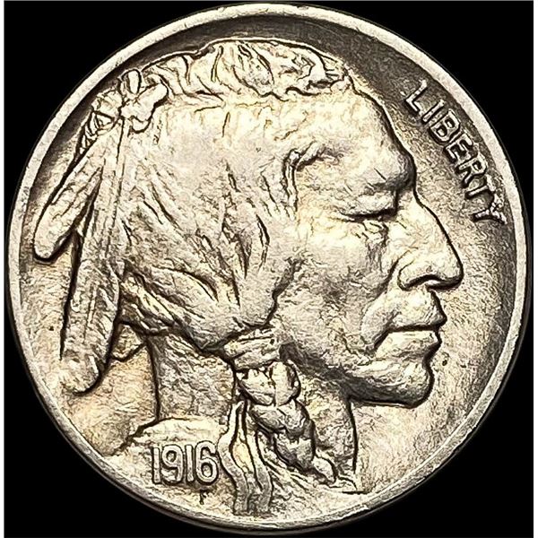 1916-D Buffalo Nickel CHOICE AU