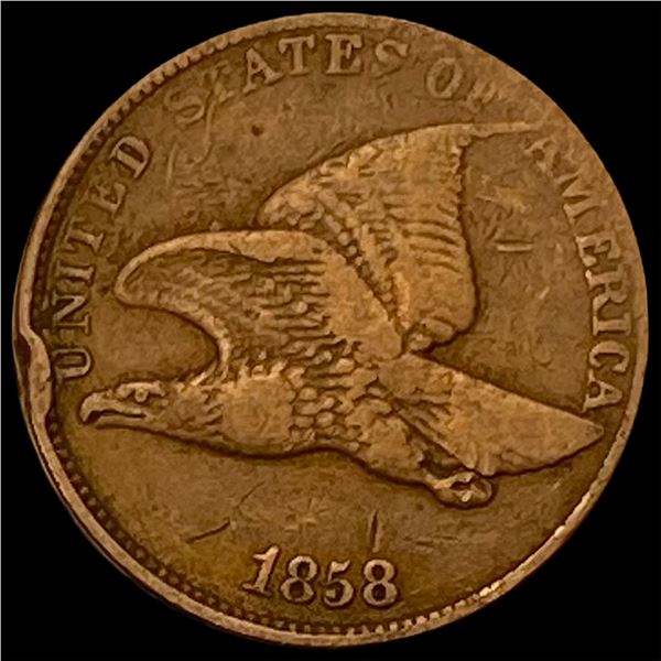 1858 Copper-Nickel Flying Eagle Cent LIGHTLY CIRCULATED