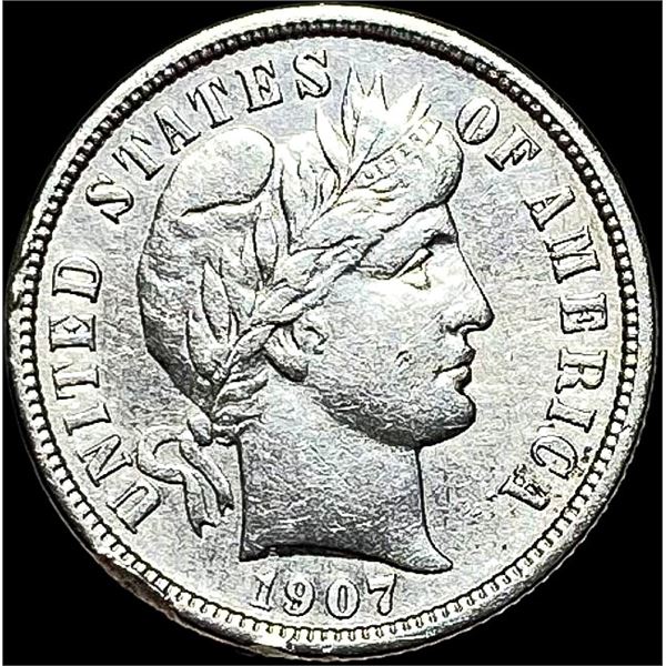 1907-D Silver Barber Dime UNCIRCULATED
