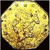 Image 1 : 1874 California Gold 1/2 Dollar Octagonal Token HIGH