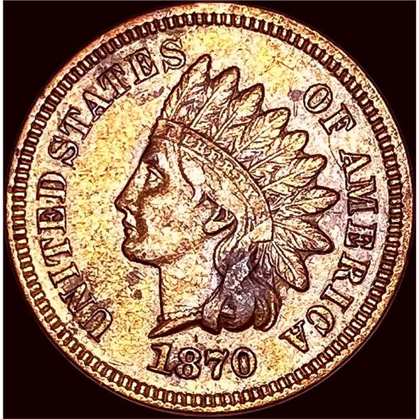 1870 Indian Head Cent CLOSELY UNCIRCULATED