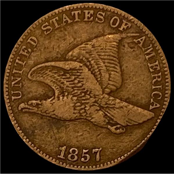 1857 Copper-Nickel Flying Eagle Cent LIGHTLY CIRCULATED