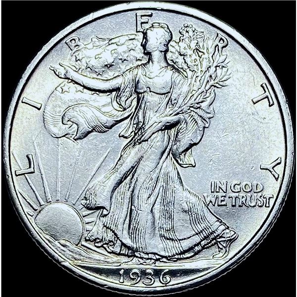 1936-S Silver Walking Liberty Half Dollar CHOICE BU