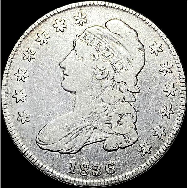 1836 Capped Bust Half Dollar LIGHTLY CIRCULATED