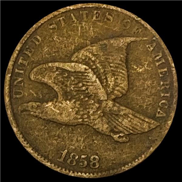1858 Copper-Nickel Flying Eagle Cent LIGHTLY CIRCULATED