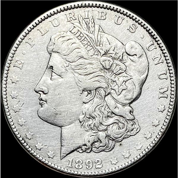 1892 Silver Morgan Dollar CLOSELY UNCIRCULATED